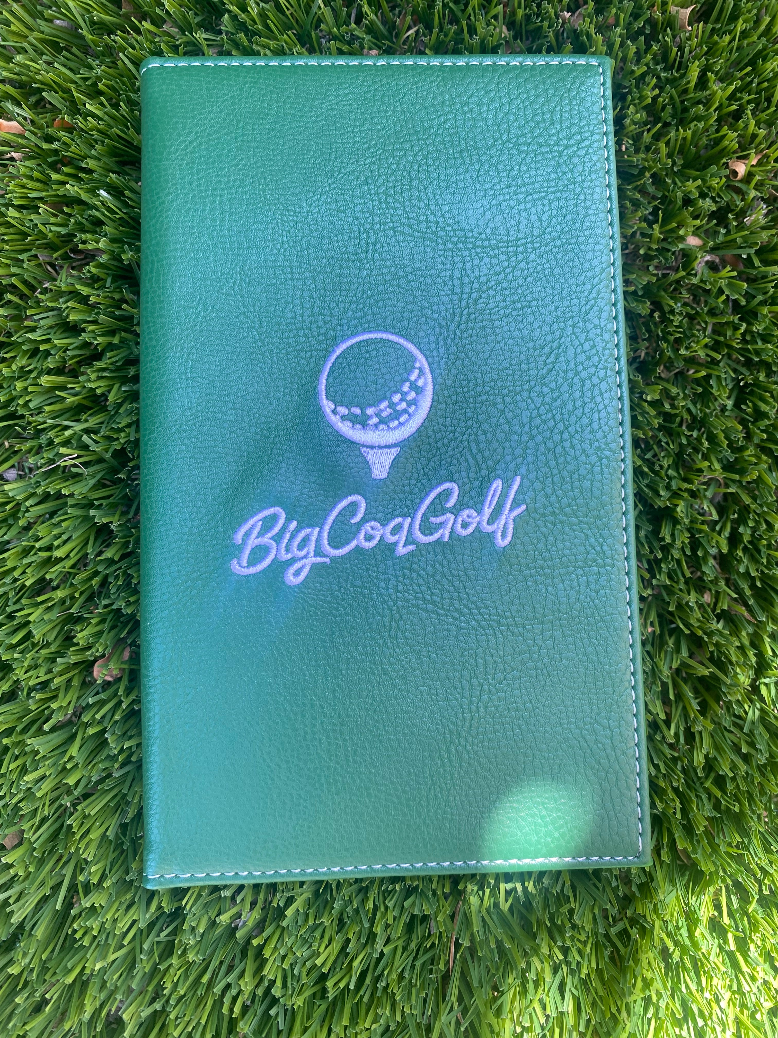 BCG Green Leather Scorecard Holder